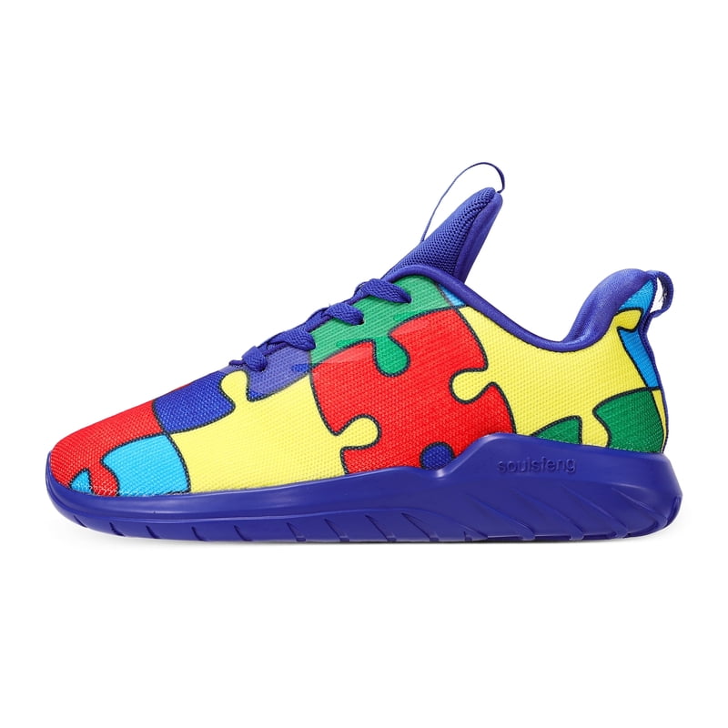 Men's Puzzle Sneaker Breathable Athletic Running Shoes with E-TPU Cushioning