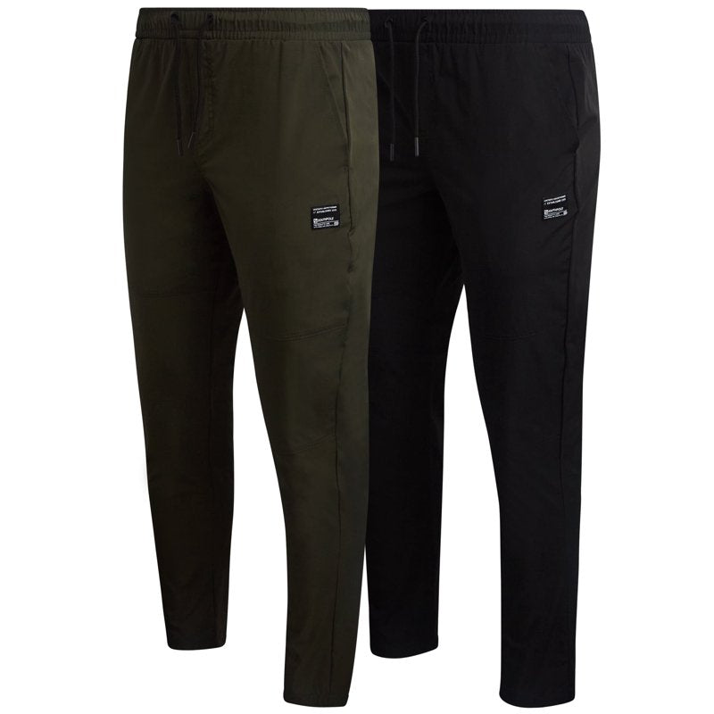 Men's Lightweight Stretch Jogger Pants 2 Pack - Athletic & Casual Fit