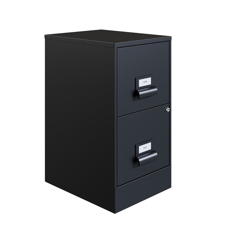 18 Inch Metal File Cabinet with Lock 2-Drawer Vertical Storage Organizer