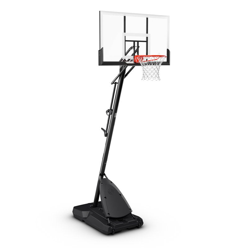 Portable 54-Inch Basketball Hoop System with Adjustable Height and Polycarbonate Backboard