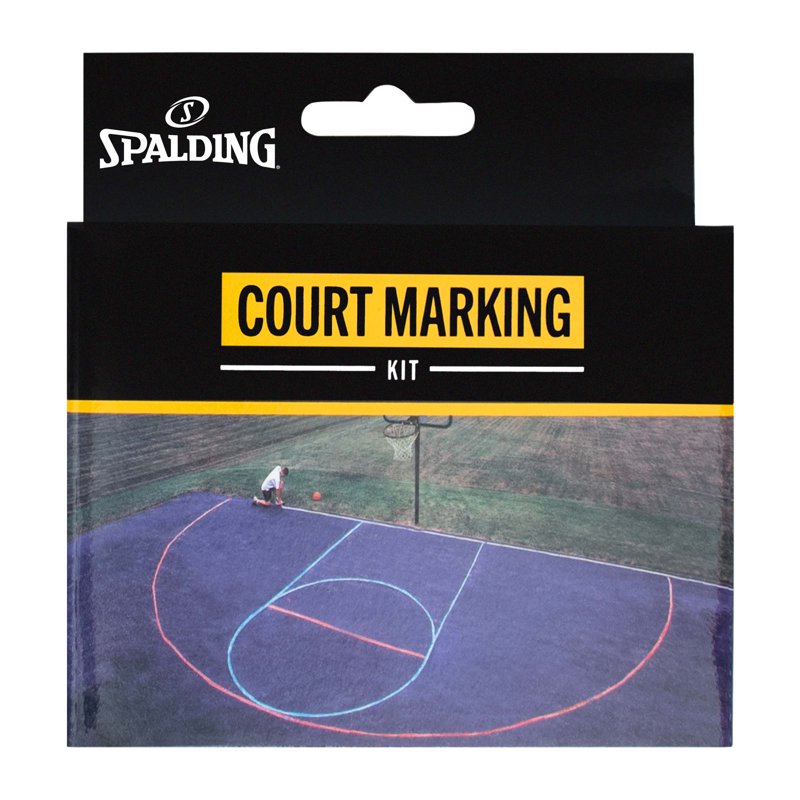 Outdoor Basketball Court Marking Kit with Three-Point Line, Free Throw Line & Lane