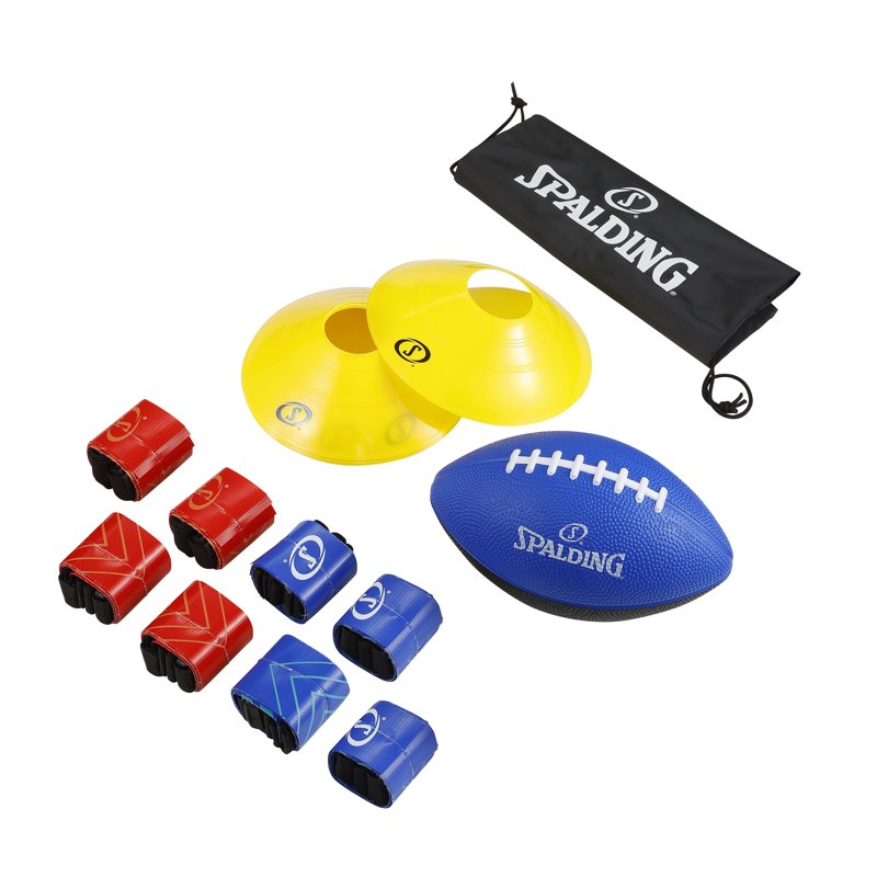 Flag Football Set with Belts, Flags, Cones for Kids & Adults - Complete Outdoor Game Kit
