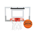 Indoor Over-the-Door Basketball Hoop with Polycarbonate Backboard and 9-Inch Breakaway Rim