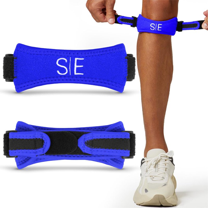 Adjustable Knee Support Strap with Compression Pad for Pain Relief & Stability