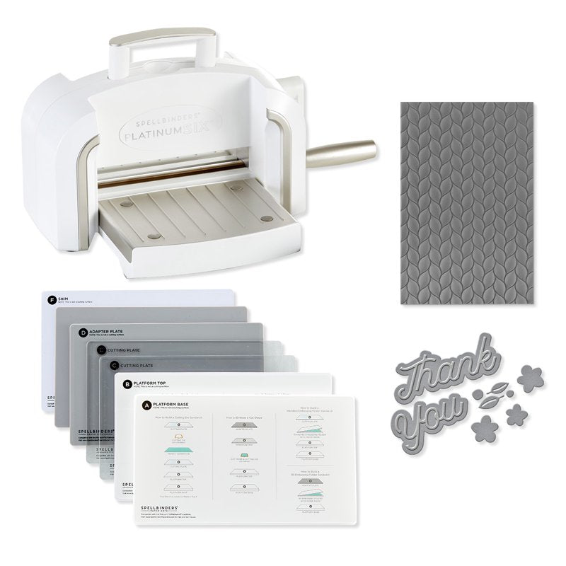 Spellbinders Platinum 6.0 Die Cutting & Embossing Machine with Exclusive Die Set