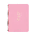 Aesthetic Spiral Notebook Set - Cute Preppy 8x6 Journals with Large Pockets