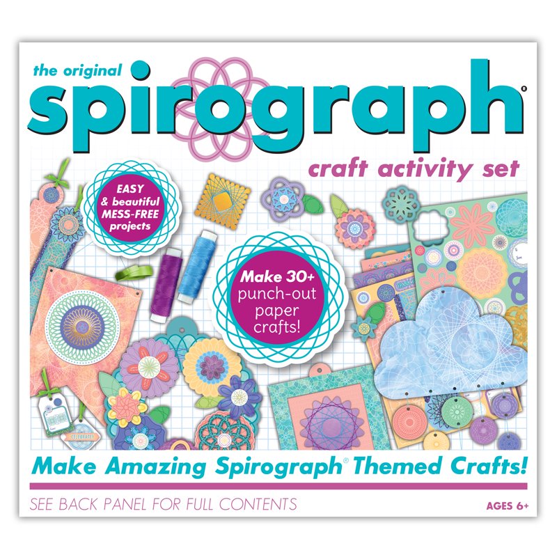 Spirograph-Inspired Craft Activity Set for Kids - 450+ Pieces No-Mess Art Kit