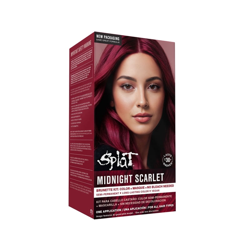Semi-Permanent Red Hair Dye Kit - Vibrant Scarlet for Brunettes & Blondes