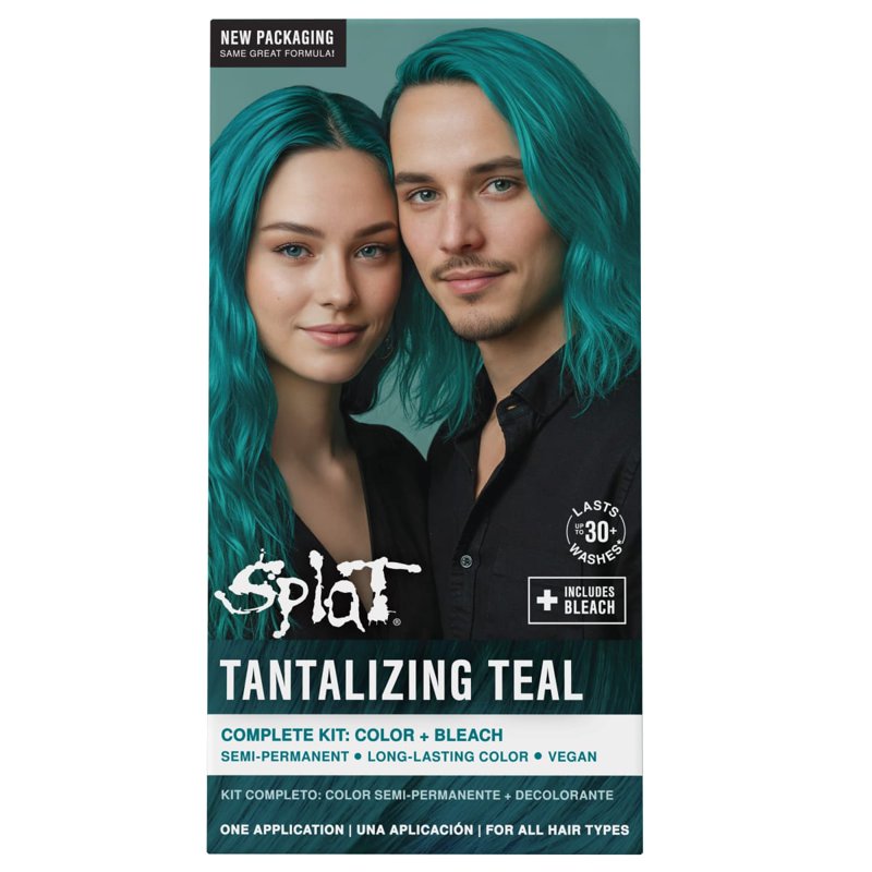 Vibrant Semi-Permanent Hair Dye Kit with Bleach - Bold Color, Long-Lasting