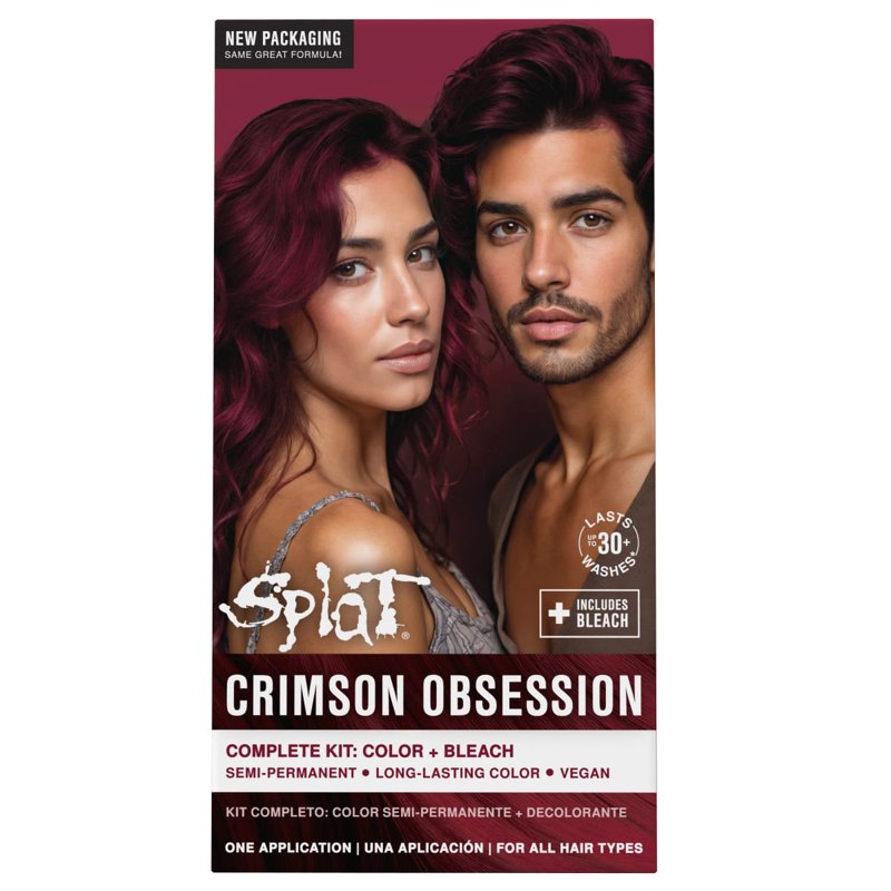 Semi-Permanent Hair Dye Kit with Bleach - Multiple Bright Shades