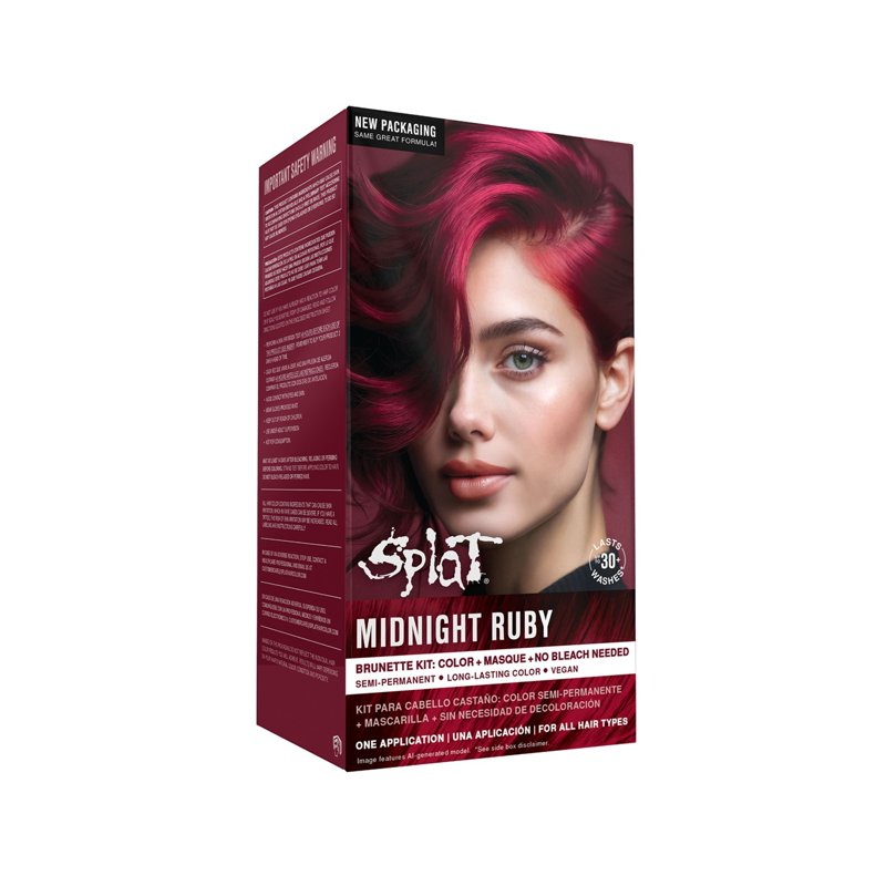 Vegan Semi-Permanent Hair Dye Kit - Bold Red, Pink, Indigo & More