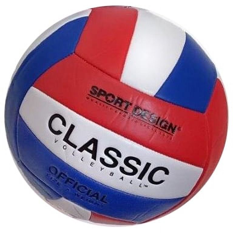 Sport Design Multicolor Volleyball Red White Blue - Single