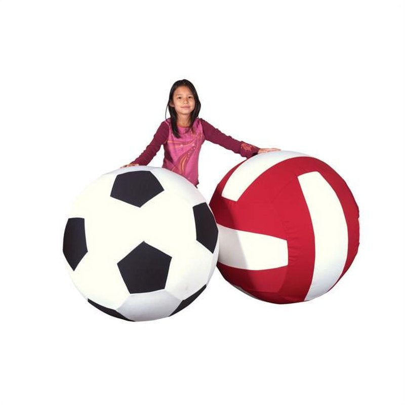 Giant Volleyball 40 Inch Inflatable Ball with Washable Cover for Sports & Recreation