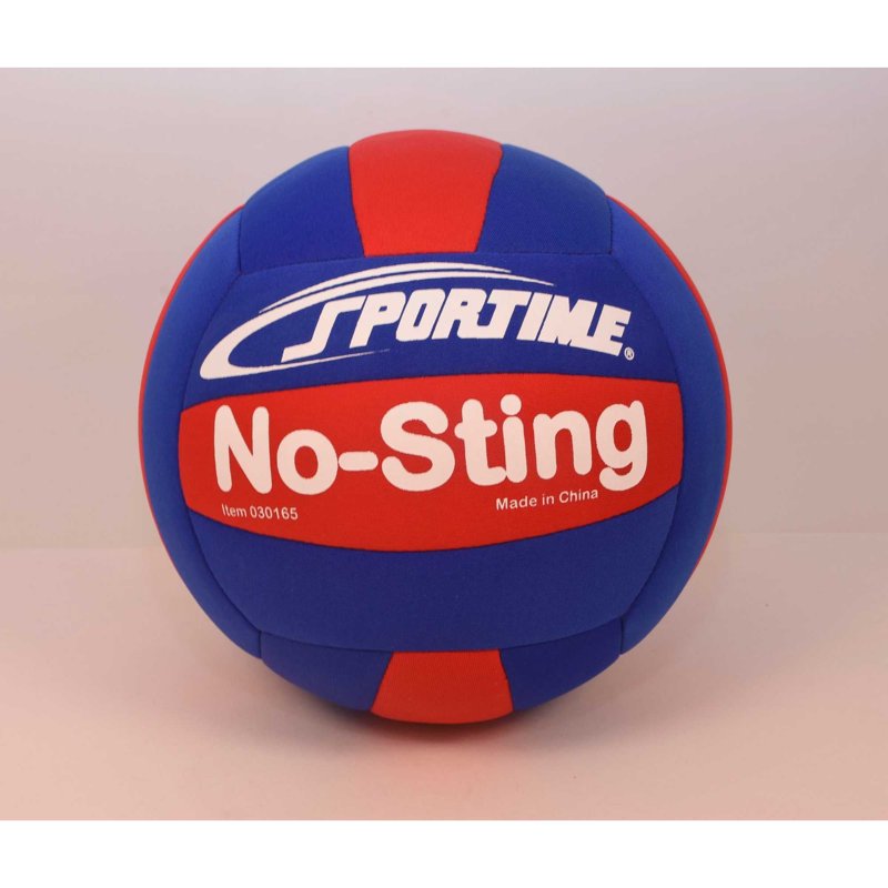 Soft No-Sting Volleyball for Indoor & Outdoor Play - Red & Blue, Official Size