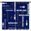 Bowling Ball Curtain Set - Kids & Teens Window Drapes with Insulation