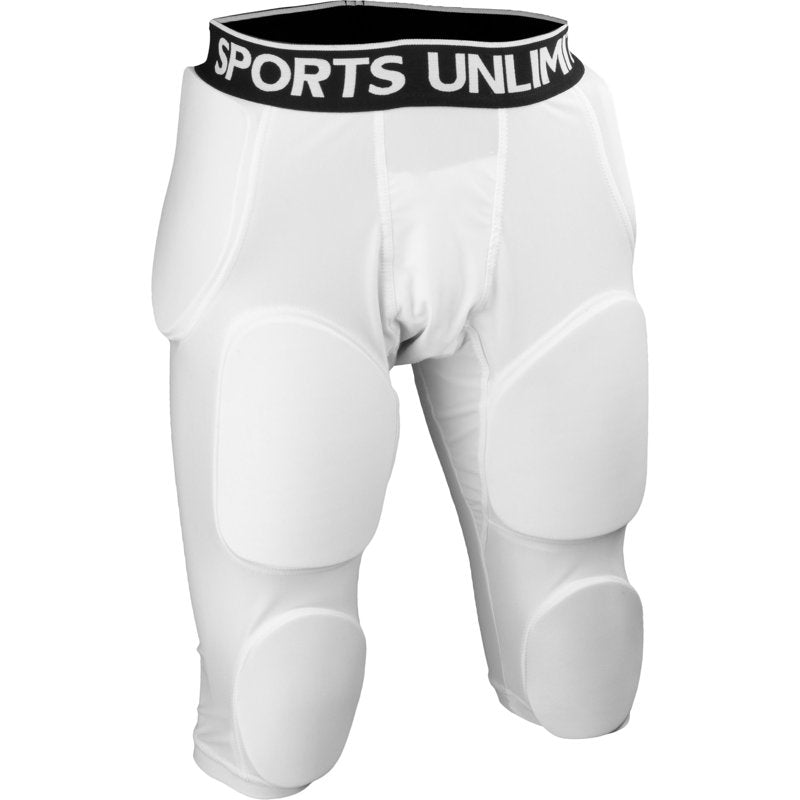 Adult Football Girdle with Knee, Thigh, Hip & Tailbone Padding – Lightweight Compression Fit
