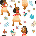 Moana Fabric 1 Yard Precut - Tropical Cotton Craft Material