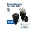 Outdoor Garden Sprinkler Head Safe - Waterproof Hidden Storage Box for Keys Cash Jewelry