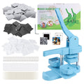 Square Button Maker Machine for DIY Fridge Magnets – 2''x2'' Complete Craft Kit