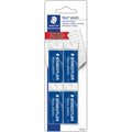 Plastic Eraser Pack - Residue-Free, Latex-Free for Graphite & Overhead Film - 4 Pack