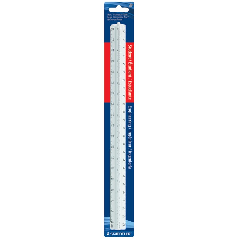 12-Inch Engineering Scale Ruler for Students and Creatives
