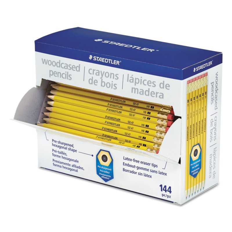 Woodcase Graphite Pencils #2 HB 144-Count Eco-Friendly Office Supplies