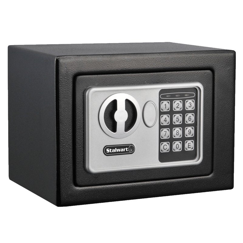 Digital Security Safe Box with Electronic Keypad - Black