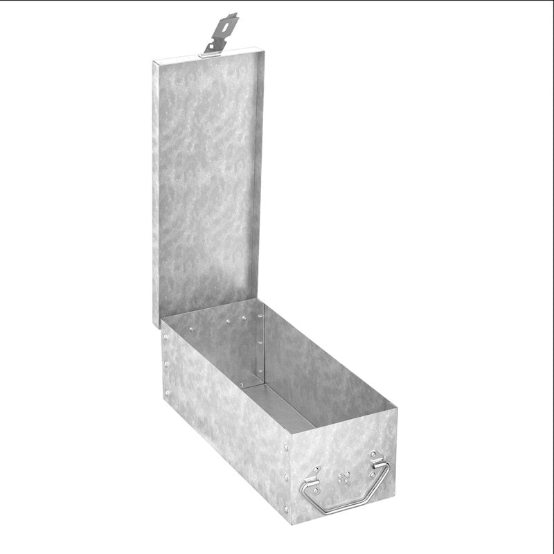 Metal Lock Box with Handle - Secure Storage Chest for Valuables & Jewelry