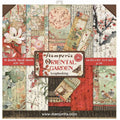 Double-Sided Scrapbook Paper Pad 8x8 Inches - Oriental Garden Design, 10 Sheets