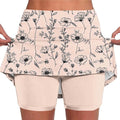 Women’s High-Waisted Casual Skort with Pockets - Athletic, Tennis & Golf Skirt