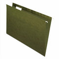 Legal Size Hanging File Folders Pack of 25 - Green, 1/5 Cut Tabs, Secure & Expandable