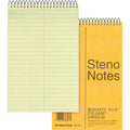 Eye-Ease Steno Notebook with Rigid Cover, Gregg-Ruled, 80 Sheets — Pack of Multiple
