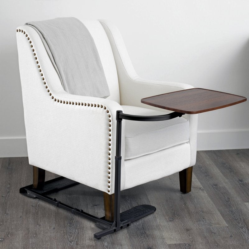 Adjustable Swivel TV Tray Table for Couch or Recliner - Large Laptop & Side Table