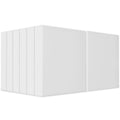 12-Pack White 1-1/2 Inch Ring View Binders with Pockets for Office & School