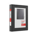 Mini View Binder with Round Rings - 1 Inch Capacity, 5.5 x 8.5 Inches, Black
