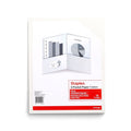 Recycled Paper Presentation Folders 2-Pocket White 10-Pack Office Supplies