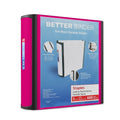 Pink 3-Inch D-Ring Binder for Office Documents, Holds 600 Sheets