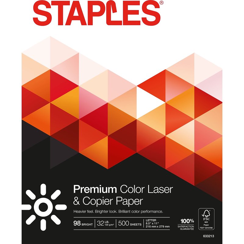 Laser Printer Paper 8.5 x 11 Inches, 32lb, 98 Brightness, 500 Sheets
