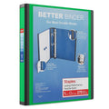 1-Inch D-Ring View Binder in Multiple Colors - 275 Sheet Capacity