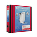 4-Inch 3-Ring View Binder for Office & School Documents, Red
