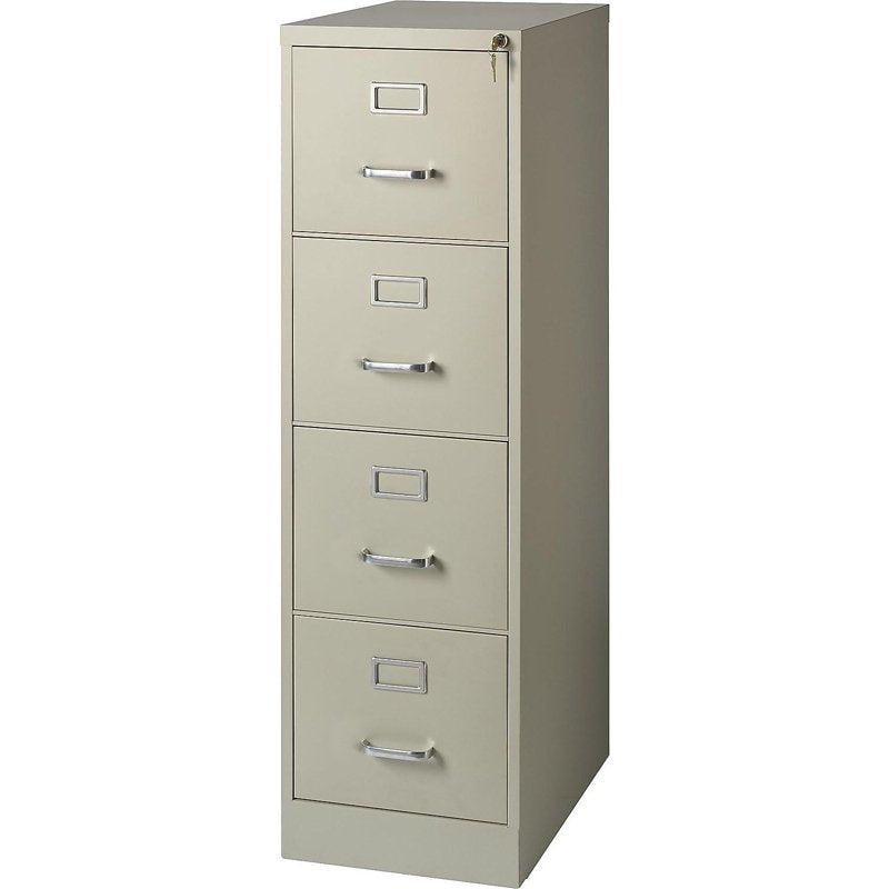 4-Drawer Vertical File Cabinet with Lock for Letter Size Documents