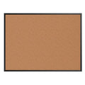 Large Cork Bulletin Board with Black Aluminum Frame 4' x 3' Wall Mount