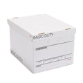 Corrugated File Storage Box with Lift-Off Lid 20 Pack for Letter & Legal Size Documents