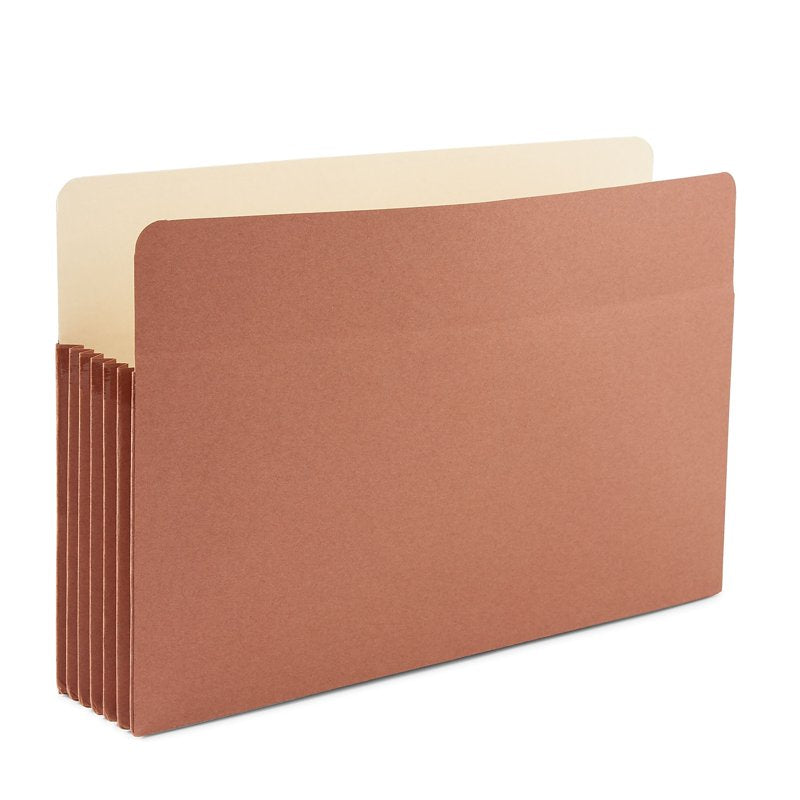 Legal Size Expanding File Pockets 5.25 Inch Brown 10-Pack Office Storage