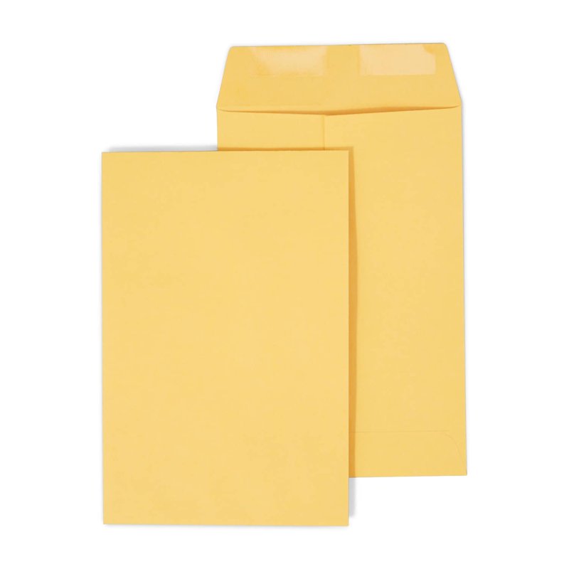 Brown Gummed Catalog Envelopes 6 x 9 Inches - Pack of 500