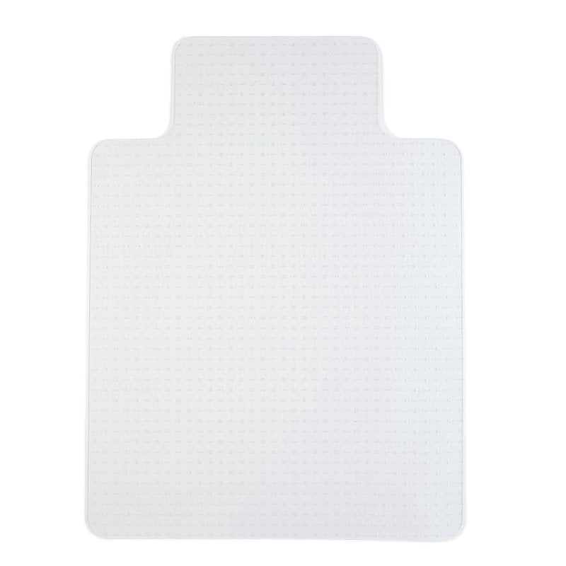 Staples Clear Chair Mat with Lip for Flat-Pile Carpets, 35.5 x 47.5 in