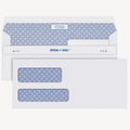 Security Tinted #10 Double Window Envelopes - 4 1/8 x 9 1/2, White, Pack of 500