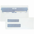 Security Tinted Double Window Envelopes #8-5/8, 3-5/8 x 8-5/8, White, 500 Pack
