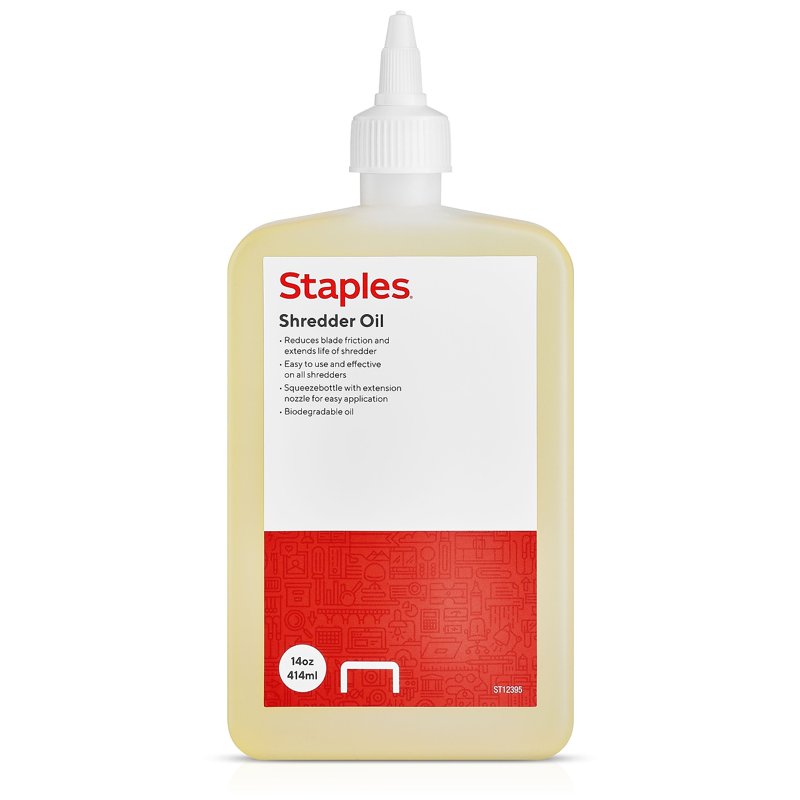 Shredder Oil 14 oz - Biodegradable Lubricant for Paper Shredders