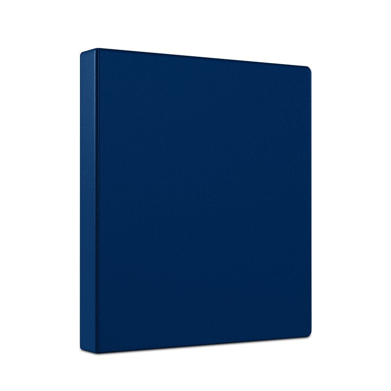 Staples 1-Inch Round Non-View Binder Navy - Holds 175 Sheets, 3 Rings
